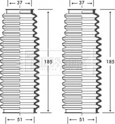 Borg & Beck BSG3222 - Putekļusargu komplekts, Stūres iekārta ps1.lv