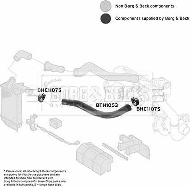 Borg & Beck BTH1053 - Pūtes sistēmas gaisa caurule ps1.lv
