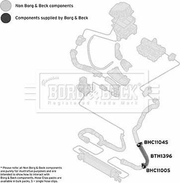 Borg & Beck BTH1396 - Pūtes sistēmas gaisa caurule ps1.lv