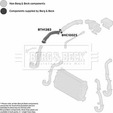 Borg & Beck BTH1383 - Pūtes sistēmas gaisa caurule ps1.lv