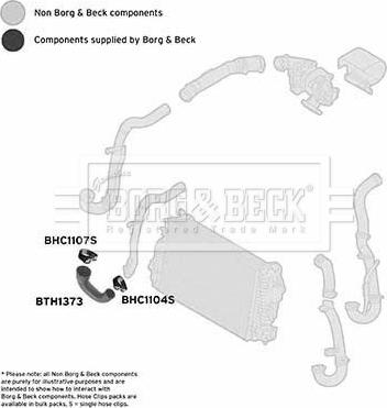 Borg & Beck BTH1373 - Pūtes sistēmas gaisa caurule ps1.lv