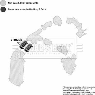 Borg & Beck BTH1225 - Pūtes sistēmas gaisa caurule ps1.lv