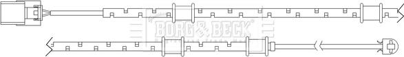 Borg & Beck BWL3097 - Indikators, Bremžu uzliku nodilums ps1.lv