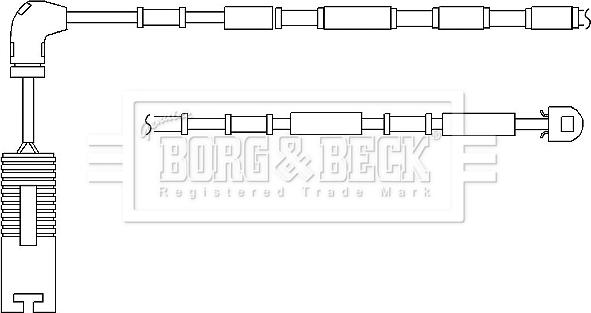 Borg & Beck BWL3048 - Indikators, Bremžu uzliku nodilums ps1.lv