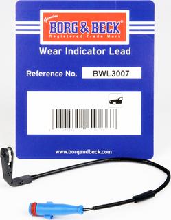 Borg & Beck BWL3007 - Indikators, Bremžu uzliku nodilums ps1.lv