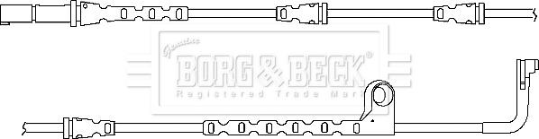 Borg & Beck BWL3034 - Indikators, Bremžu uzliku nodilums ps1.lv