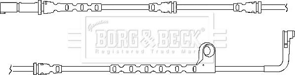 Borg & Beck BWL3033 - Indikators, Bremžu uzliku nodilums ps1.lv