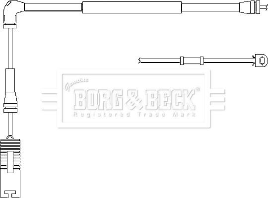 Borg & Beck BWL3026 - Indikators, Bremžu uzliku nodilums ps1.lv