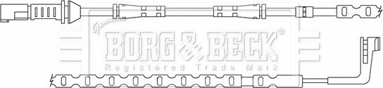 Borg & Beck BWL3159 - Indikators, Bremžu uzliku nodilums ps1.lv