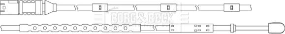 Borg & Beck BWL3111 - Indikators, Bremžu uzliku nodilums ps1.lv