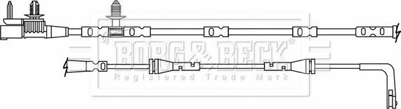 Borg & Beck BWL3179 - Indikators, Bremžu uzliku nodilums ps1.lv