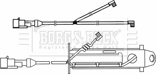 Borg & Beck BWL33096 - Indikators, Bremžu uzliku nodilums ps1.lv