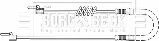 Borg & Beck BWL33092 - Indikators, Bremžu uzliku nodilums ps1.lv