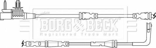 Borg & Beck BWL3214 - Indikators, Bremžu uzliku nodilums ps1.lv