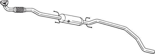 Bosal 095-581 - Nosēdumu / Daļiņu filtrs, Izplūdes gāzu sistēma ps1.lv