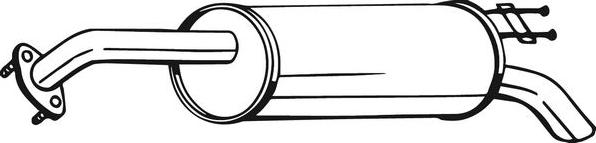 Bosal 169-041 - Izplūdes gāzu trokšņa slāpētājs (pēdējais) ps1.lv