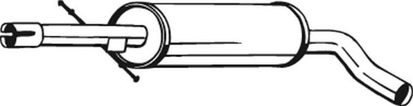 Bosal 105-497 - Vidējais izpl. gāzu trokšņa slāpētājs ps1.lv