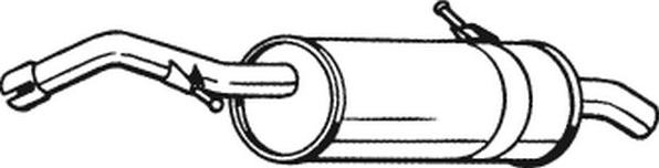 Bosal 135-065 - Izplūdes gāzu trokšņa slāpētājs (pēdējais) ps1.lv