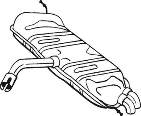 Bosal 233-177 - Izplūdes gāzu trokšņa slāpētājs (pēdējais) ps1.lv