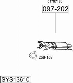 Bosal SYS13610 - Izplūdes gāzu sistēma ps1.lv