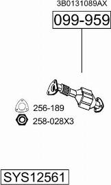 Bosal SYS12561 - Izplūdes gāzu sistēma ps1.lv