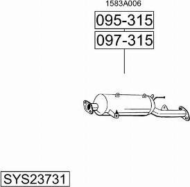 Bosal SYS23731 - Izplūdes gāzu sistēma ps1.lv