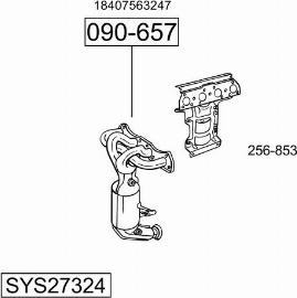 Bosal SYS27324 - Izplūdes gāzu sistēma ps1.lv