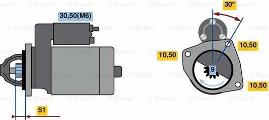 BOSCH 9 000 083 065 - Starteris ps1.lv