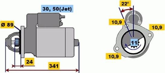 BOSCH 9 000 143 410 - Starteris ps1.lv