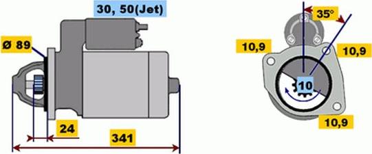 BOSCH 9 000 143 601 - Starteris ps1.lv