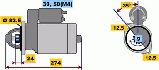 BOSCH 9 000 331 418 - Starteris ps1.lv