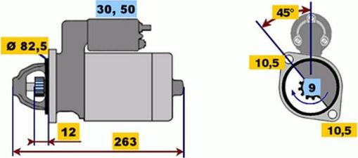 BOSCH 9 000 331 428 - Starteris ps1.lv