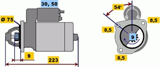 BOSCH 9 000 333 104 - Starteris ps1.lv