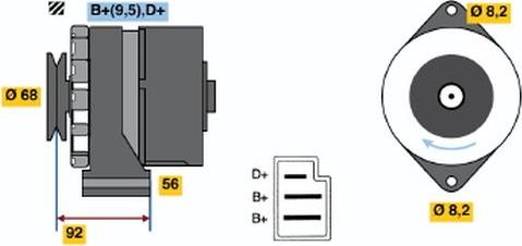 BOSCH 9 120 080 139 - Ģenerators ps1.lv