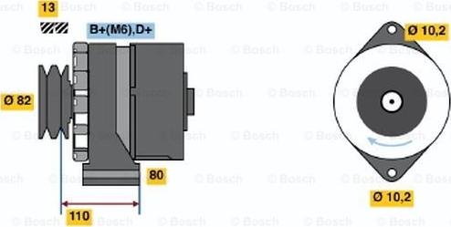 BOSCH 9 120 144 105 - Ģenerators ps1.lv