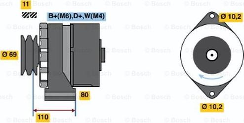 BOSCH 9 120 144 117 - Ģenerators ps1.lv