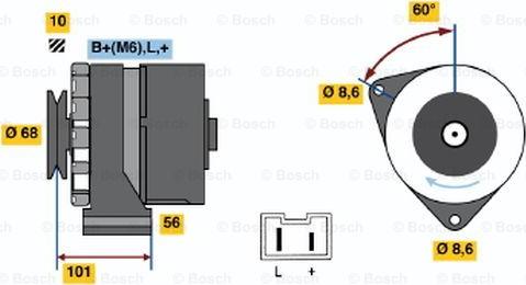 BOSCH 9 120 144 258 - Ģenerators ps1.lv