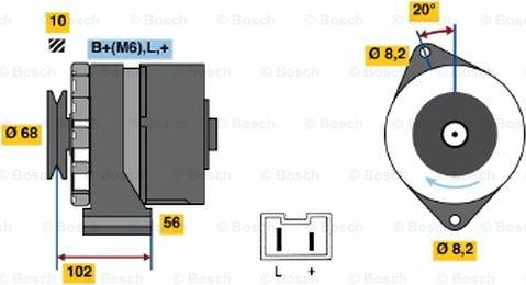 BOSCH 9 120 144 278 - Ģenerators ps1.lv