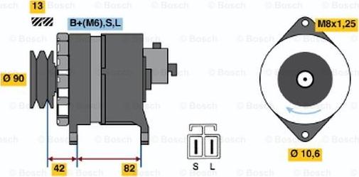 BOSCH 9 120 335 001 - Ģenerators ps1.lv