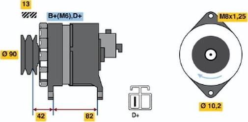 BOSCH 9 120 335 002 - Ģenerators ps1.lv