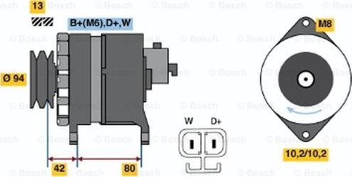 BOSCH 6 033 GB4 020 - Ģenerators ps1.lv