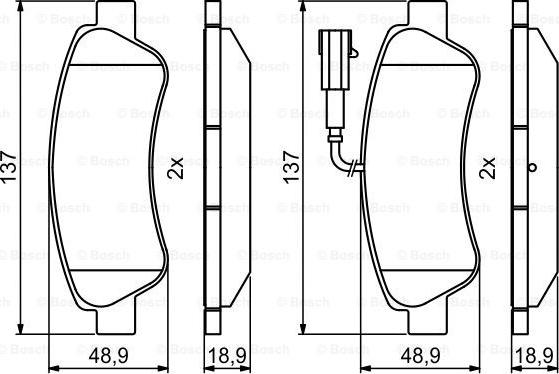 BOSCH 0 986 494 994 - Bremžu uzliku kompl., Disku bremzes ps1.lv