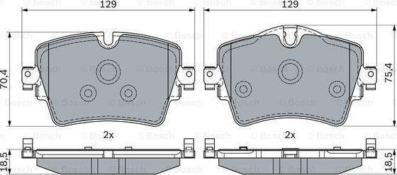 BOSCH 0 986 494 940 - Bremžu uzliku kompl., Disku bremzes ps1.lv