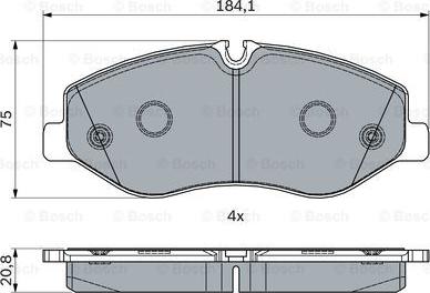 BOSCH 0 986 494 914 - Bremžu uzliku kompl., Disku bremzes ps1.lv