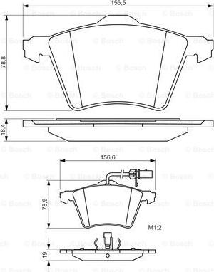 BOSCH 0 986 494 415 - Bremžu uzliku kompl., Disku bremzes ps1.lv