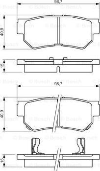 BOSCH 0 986 494 417 - Bremžu uzliku kompl., Disku bremzes ps1.lv