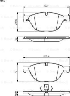 BOSCH 0 986 494 429 - Bremžu uzliku kompl., Disku bremzes ps1.lv