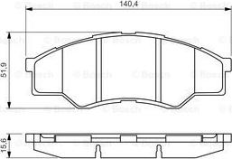 BOSCH 0 986 494 425 - Bremžu uzliku kompl., Disku bremzes ps1.lv