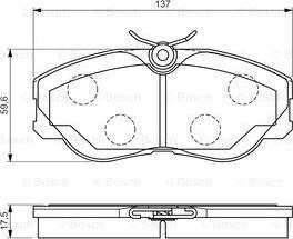 BOSCH 0 986 494 545 - Bremžu uzliku kompl., Disku bremzes ps1.lv