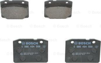 BOSCH 0 986 494 568 - Bremžu uzliku kompl., Disku bremzes ps1.lv